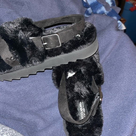 Koolaburra by UGG Fuzz'd Out Adjustable Slide Sandals Slippers - Picture 7 of 7